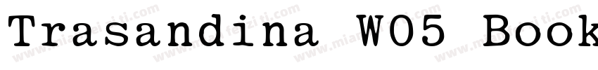 Trasandina W05 Book字体转换